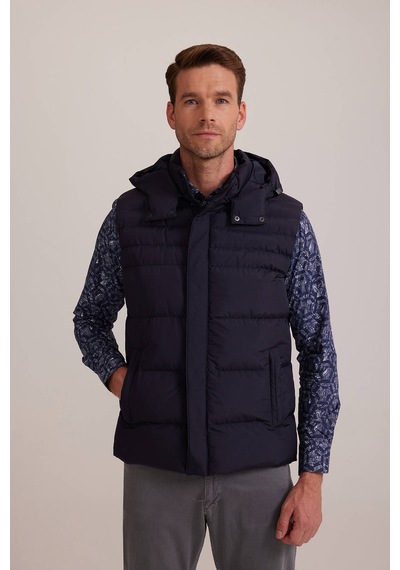 Ysf Erkek Lacivert Regular Fit Yelek