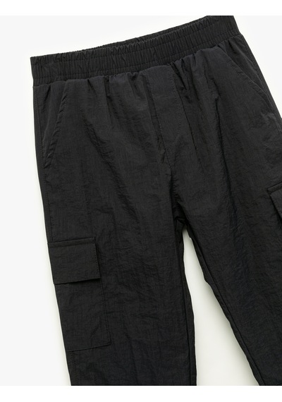 Koton Beli Lastikli Kargo Cepli Jogger Pantolon Lacivert 6wkb40010tw Lacivert