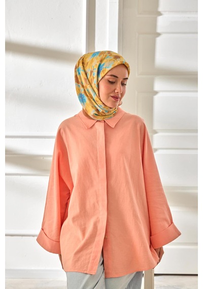 Silk Home Velora Eşarp 161001-47 Kahverengi, Gök Mavi, Bebe Mavi, Hardal