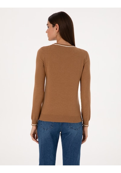Pierre Cardin Kadın Camel Kazak /triko 50315910-vr015 Camel