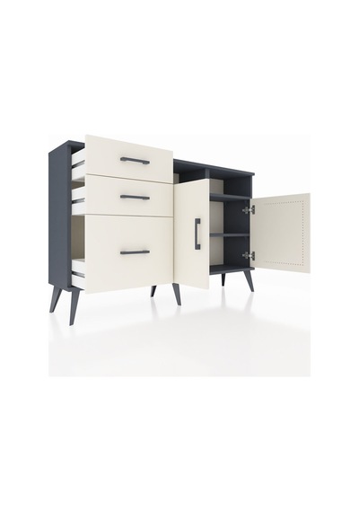 Arges Konsol 4 Raflı 3 Çekmeceli 2 Kapaklı 132x30x83 Antrasit-aytaşı/aytaşı Aytaşı/aytaşı Arges Konsol 4 Raflı 3 Çekmeceli 2 Kapaklı 132x30x83 Antrasit-aytaşı/aytaşı Aytaşı/aytaşı