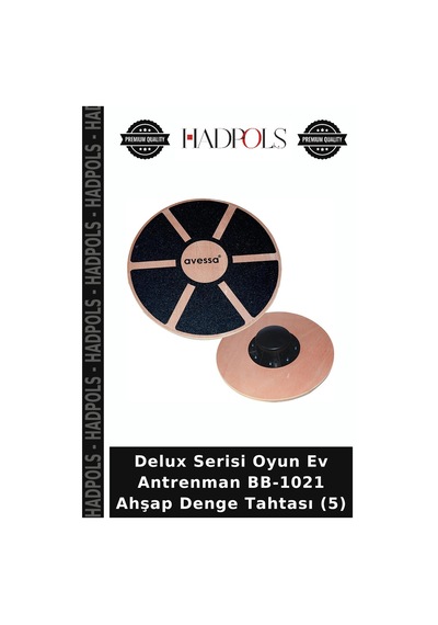 Delux Serisi Oyun Ev Antrenman Bb-1021 Ahşap Denge Tahtası 5 Doğal Ahşap