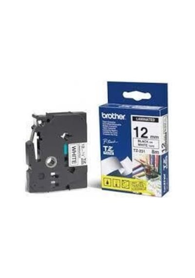 Brother Etiket Tz-Tape 12Tze-631 Sarı-Siyah  12Mm
