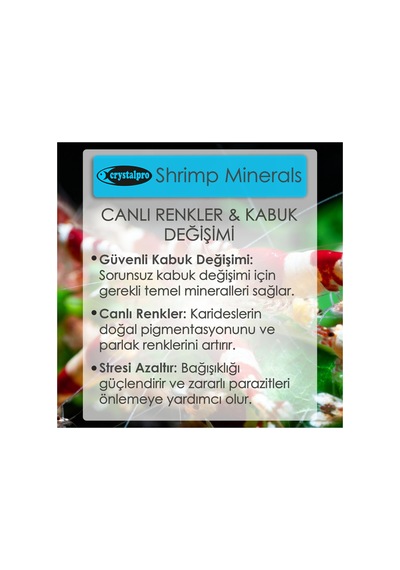 Shrimp Minerals 125ml Tatlısu Karides Minerali Kabuk Gelişimi İçin Kalsiyum