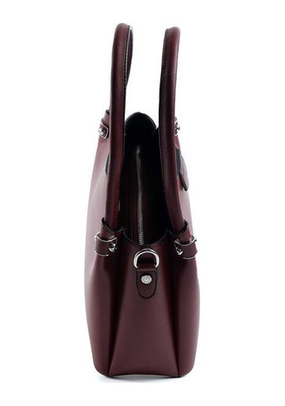 Silver Polo Sp1254 Kadın El Çantası Düz Bordo-bordo