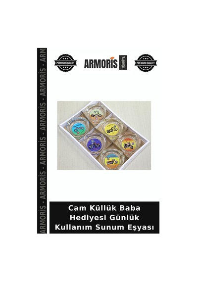 Cam Küllük Baba Hediyesi Günlük Kullanım Sunum Eşyası