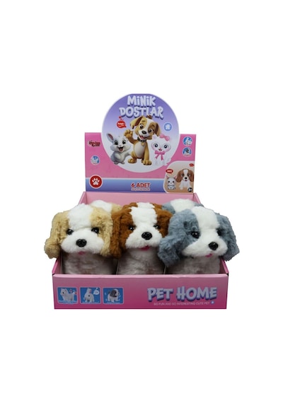 Vrd10642 Peluş Evcil Köpek Sesli Ve Belirtilen Fiyat, Tekli Satış İçin Adet Fiyatıdır. Açık Bej