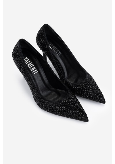 Valmenti Kadın Suni Deri Siyah Stiletto Ayakkabı 1160 26605 Bn Ayk Y26 Sıyah