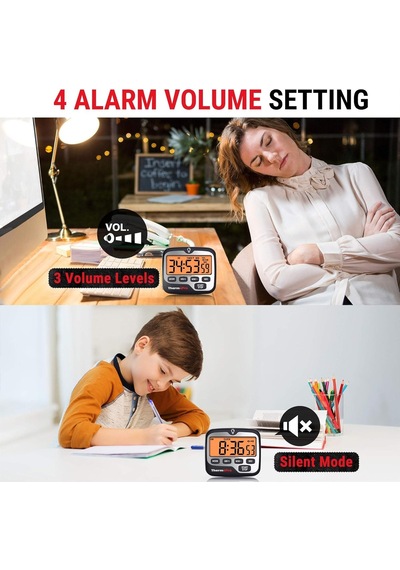 Thermopro Tm01 Dijital Mutfak Zamanlayıcısı, Geri Sayım Ve Kronometre, Ayarlanabilir Sesli Alarm Ve Geniş Arkadan A