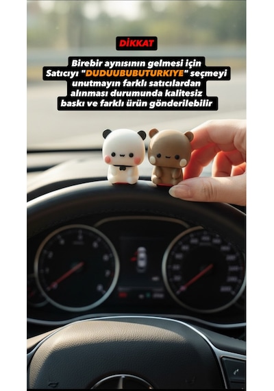 Dudu Ve Bubu 3d Yapışkanlı Torpido Aksesuarı