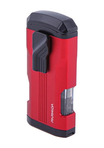 Üç Torch Pürmüz Kırmızı-siyah Puro Çakmağı - Tr4662