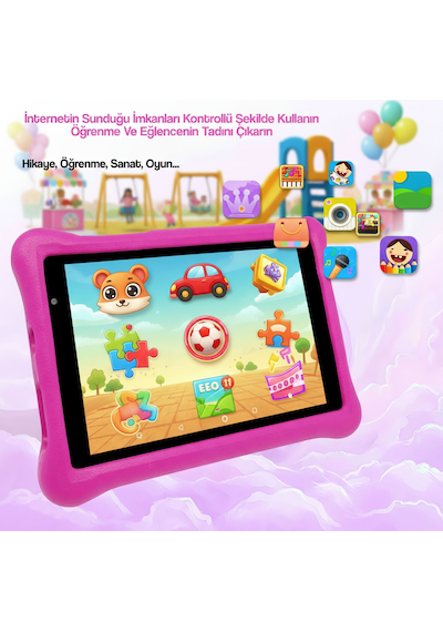 Npo NPK01Pro 4 GB 64 GB 8" Çocuk Tableti + Kılıf