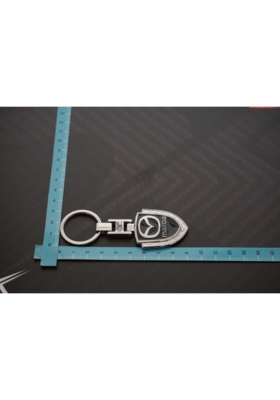 Mazda Uyumlu Logo Krom Metal Çift Yön Anahtarlık New Style
