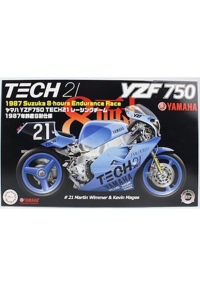 Fujimi Bıke9 14132 1/12 Ölçek, Yamaha Yzf750 Tech21 Racing Team 1987 Suzuka 8-hours Endurance Race, Motorsiklet Plastik Model K
