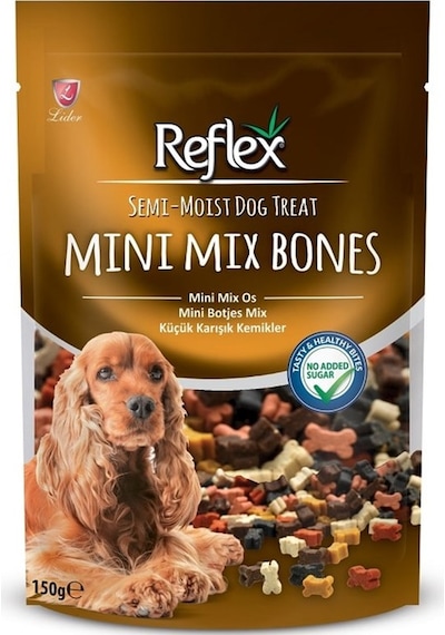Reflex Mini Mix Bones Yarı Islak Köpek Ödül Kemiği 150 G