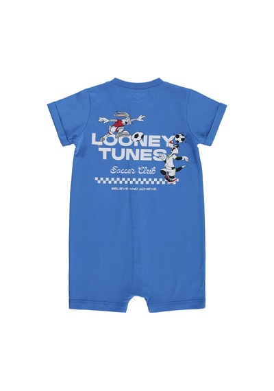 Civil Baby Looney Tunes Baskılı 6-18 Ay Tulum - Mavi Saks Mavisi