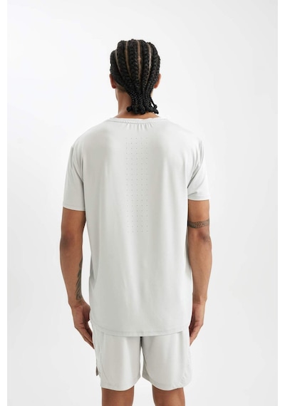 DeFactoFit Standart Fit Bisiklet Yaka Sporcu Kısa Kollu Tişört C9175AX24AUGR493