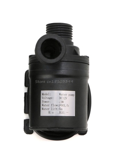 12 Volt Dalgıç Tip Mini Su Pompası Saat/800 L 8 x 5 x 6.5 Cm