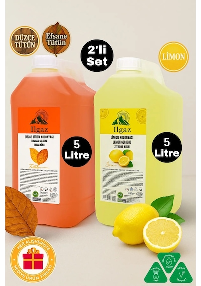Ilgaz Limon + Tütün Kolonyası 2 x 5 L