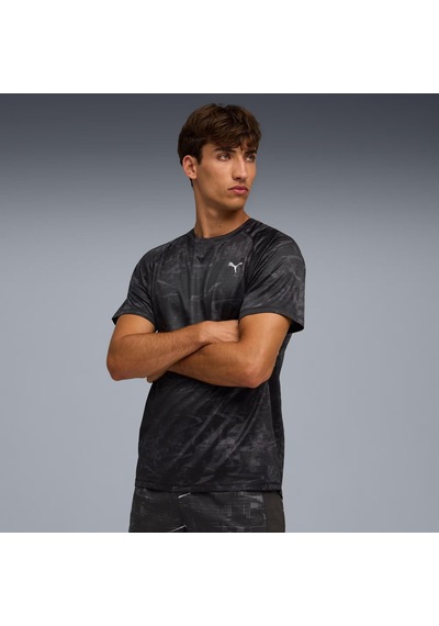 Puma Run Velocity Aop Erkek Tişört C-pum527603p01p01 SIYAH
