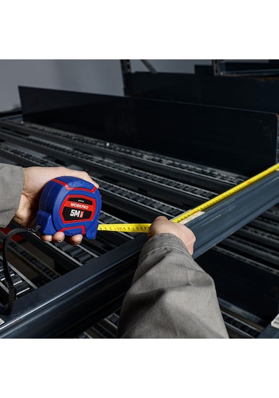 Workpro Wp261009 5mx19mm/16ft. Naylon Kaplama Sarı Çelik Şerit Metre