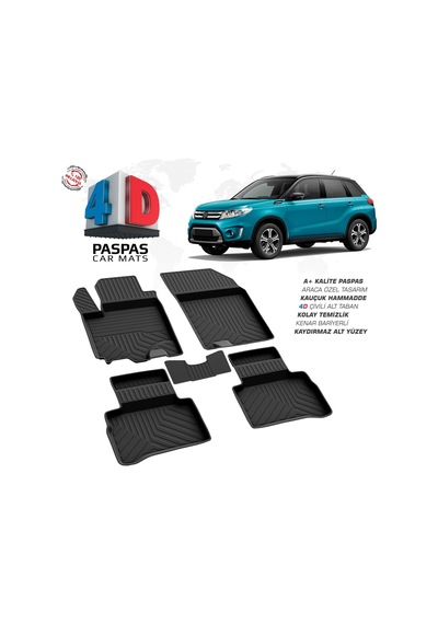 Suzuki Vitara 4d Araca Özel Havuzlu Kauçuk Paspas 2015 Ve Üzeri