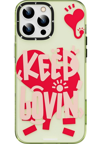 Youngkit Apple Uyumlu iPhone 14 Pro Kılıf Mutlu Mod Figürlü YoungKit Happy Mood Serisi Kapak YOUNGKİT-TA85952
