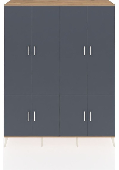 Hyperion Gardrop 10 Raflı 8 Kapaklı 176x44x221 Çam-antrasit/aytaşı Antrasit/aytaşı Hyperion Gardrop 10 Raflı 8 Kapaklı 176x44x221 Çam-antrasit/aytaşı Antrasit/aytaşı
