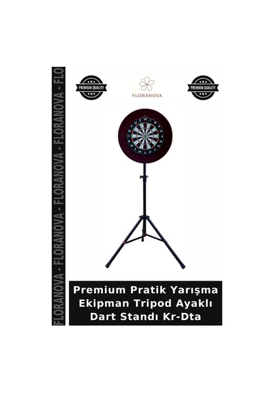 Premium Pratik Yarışma Ekipman Tripod Ayaklı Dart Standı Kr-dta