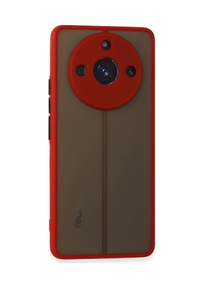 Realme 11 Pro Kılıf Montreal Silikon Kapak - Kırmızı 0.2M-Çok Renkli