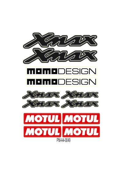 Sticker Seti Xmax Momo Design 02 Nötr