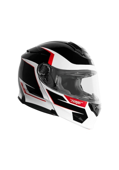 Torc T-28 Vertex Çene Açılır Motosiklet Kaskı Siyah Beyaz Kırmızı Siyah / Beyaz / Kırmızı