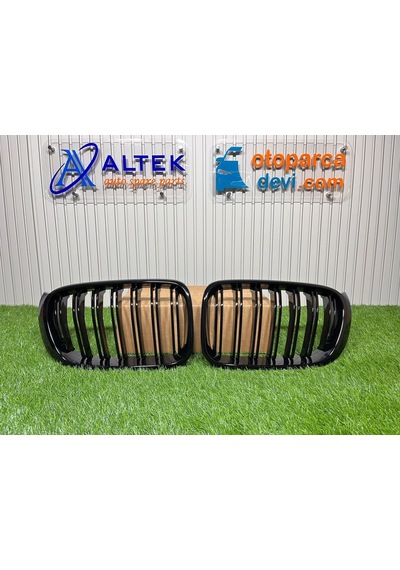 X3 F25 X4 F26 Panjur Parlak Siyah Çift Çıtalı 14-17