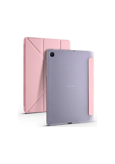 Galaxy Uyumlu Tab S6 Lite P610 Kılıf Zore Tri Folding Smart With Pen Sta