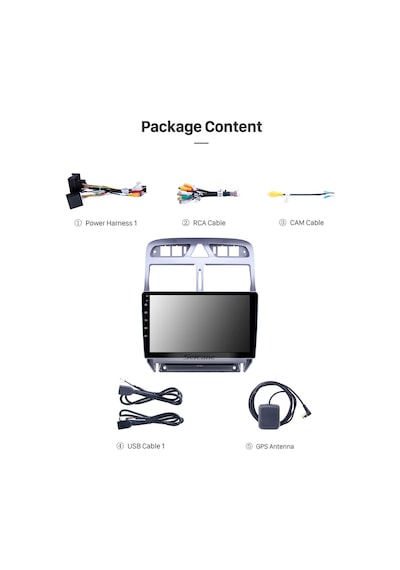 Peugeot 307 2002-2013 Multimedya Navigasyon Usb Kamera Carplayer 6 Ram