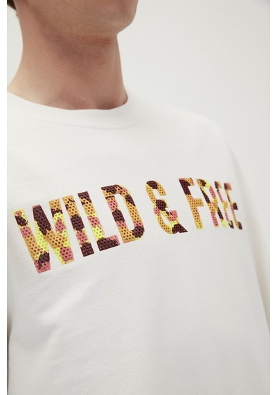 Bad Bear Wıld Crewneck Beyaz Kırık Beyaz