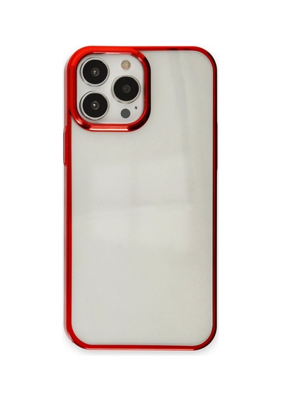 Apple Uyumlu iPhone 14 Pro Max Uyumlu Kılıf Element Silikon - Kırmızı