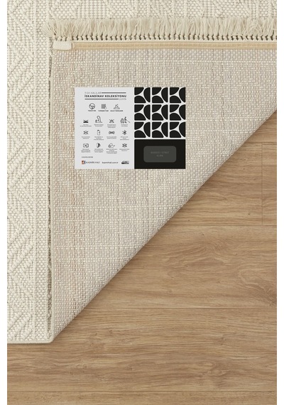 Kaşmir Halı 7/24 İskandinav Elegance Luvin 160x230 CM Salon Mutfak Halısı Yolluk Kilim