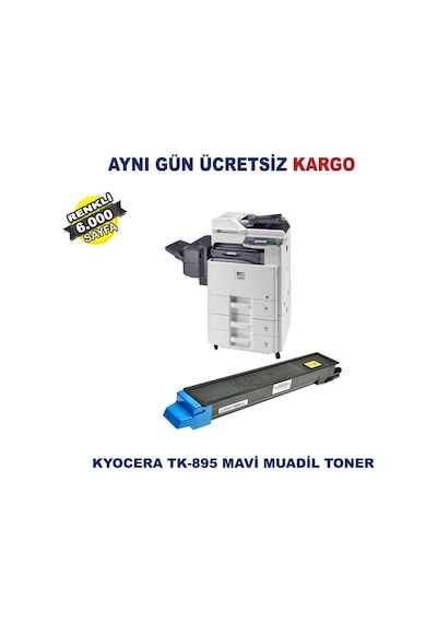 Tk-895 / Kyocera Ecosys Fs-C8025 Mavi Uyumlu Toner 6.000 Sf
