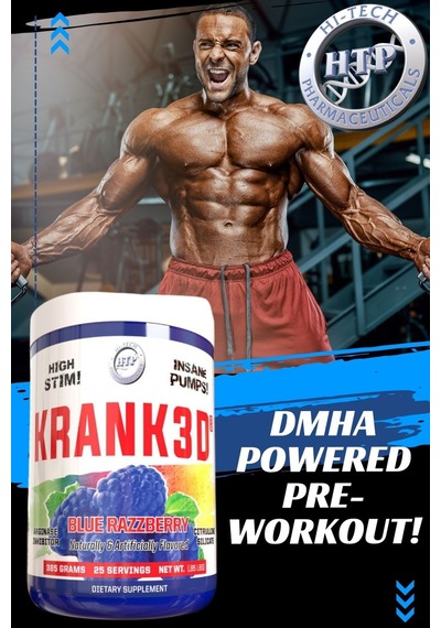 Hi Tech Pharmaceuticals Krank 3d Anabolic Nox Preworkout 390 Gram