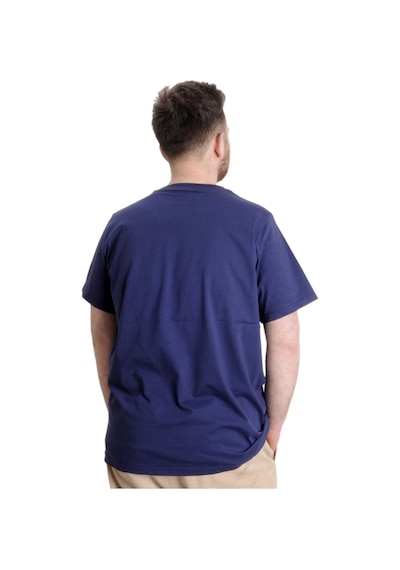 Mode Xl Büyük Beden Erkek T-Shirt New York 23113 Indigo 001
