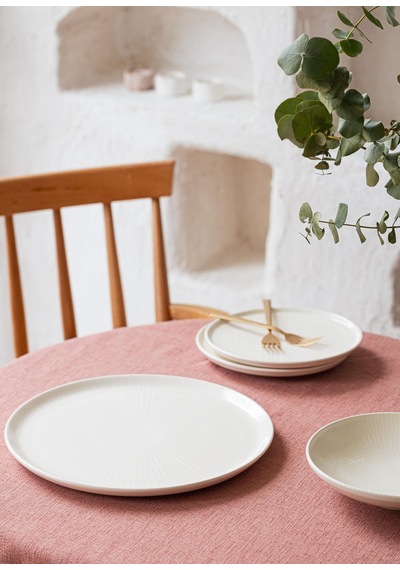 The Mia Noon Servis Tabağı Krem 30 Cm