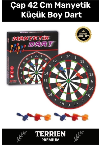 Premium Eğitici Zeka Geliştirici Öğretici Eğlence Aile Manyetik Dart Küçük Boy Çap 42 Cm