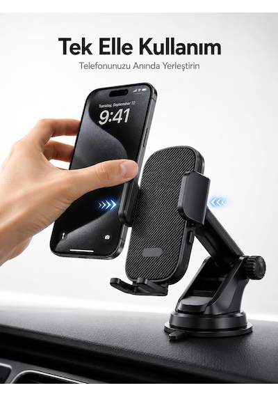Araç Telefon Tutucu, Dashboard Ve Cam Uyumlu, Vakumlu 2 Mixed