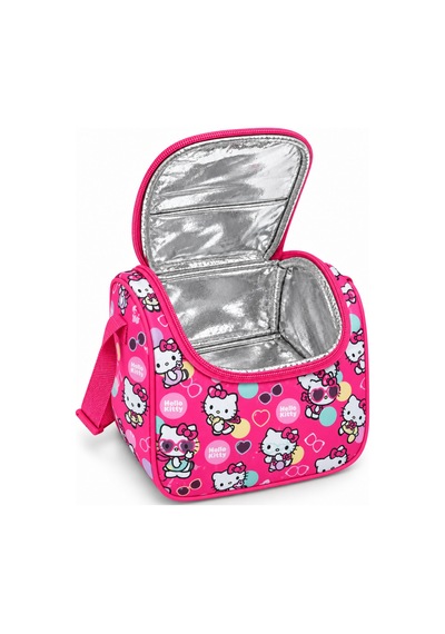Hello Kitty Termal Isı Yalıtımlı Beslenme Çantası Çocuk Okul Yemek Çantası Pembe 24x22x14 Cm Çok Renkli