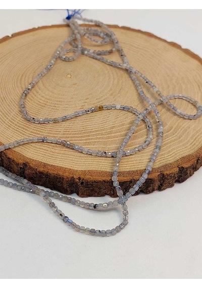 Bileklik Boy Labradorit Taşı Küp Şekilli Dizi 2.5mm 45304 Yarım Dizi 17cm Uzunluğundadır Çok Renkli