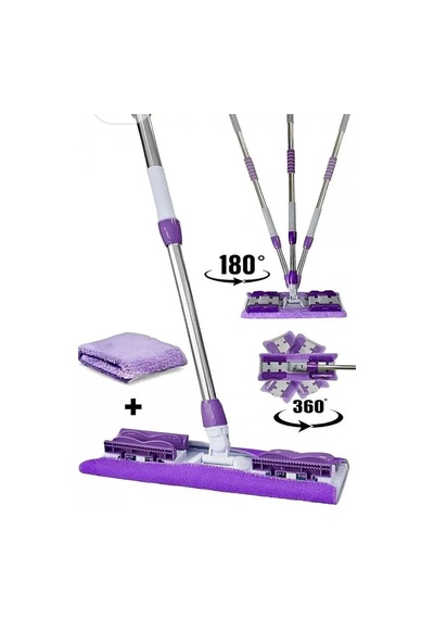 Hrz Teleskopik Mandallı Mikrofiber Sihirli Mop Yüzey Temizleyici