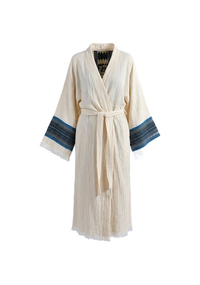 Brandsmiths Natural Symbol Nomad Kimono - Mavi Ton