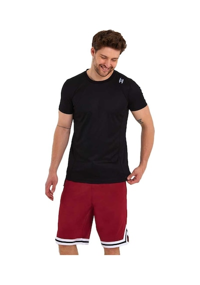 Adams Erkek Polyester Beyaz Şeritli Basketbol Şort 001