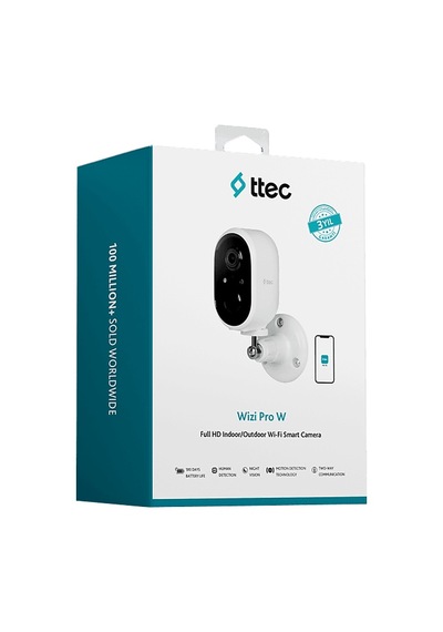 Ttec 2AGK05 Wizi Pro W Full HD İç /dış Mekan Bataryalı Wi-fi Akıllı Kamera